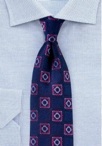 Cravatte ornamentali da lavoro blu scuro