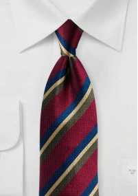 Cravatta business design a righe bordeaux